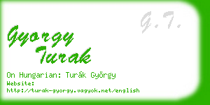 gyorgy turak business card